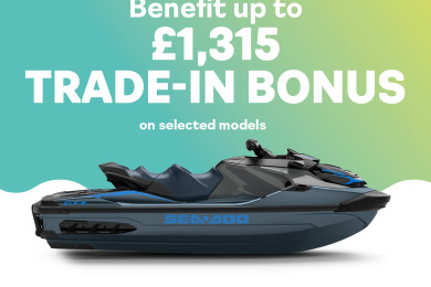 Benefit Up to £1,315 Trade-In Bonus on Selected Sea-Doo Models